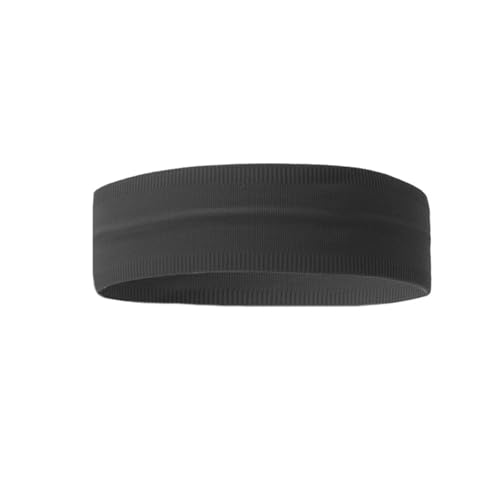 Sport-Stirnbänder, rutschfeste elastische Stirnbänder, schweißabsorbierend, Yoga, Waschgesicht, Haarband for Damen und Herren(Black) von RUHTEUO