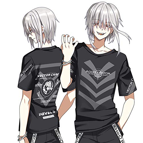 RUIBOCOS A Certain Scientific Accelerator Impression Element T-Shirt Pullover Cosplay Kleidung Unisex (Black,S) von RUIBOCOS
