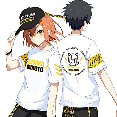 RUIBOCOS A Certain Scientific Railgun Misaka Mikoto Impression T-Shirt Cospaly-Kostüme Unisex (S) von RUIBOCOS