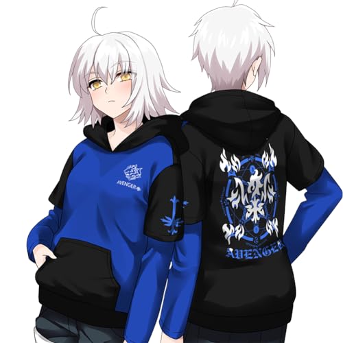 RUIBOCOS Fate Grand Order Joan of Arc Graphic Impression Hoodie Cosplay Unisex (3XL) von RUIBOCOS