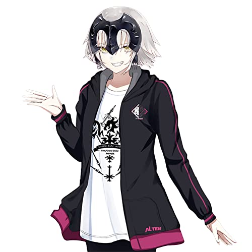 RUIBOCOS Fate Grand Order Joan of Arc Graphic Impression Mantel T-Shirt Cosplay Kostüme Unisex (Coat,M) von RUIBOCOS