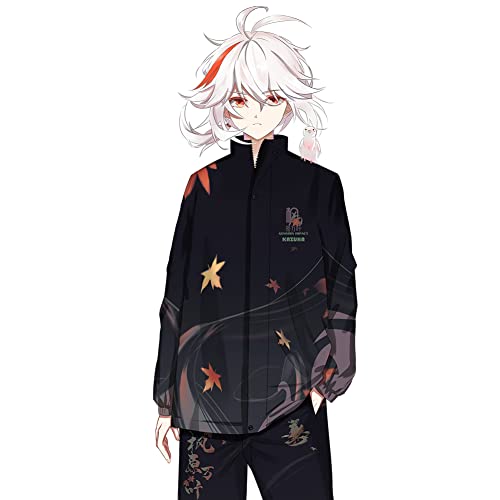 RUIBOCOS Genshin Impact Kaedehara Kazuha Impression Jacke Mantel Hose Anzug Kostüme Unisex (Trousers,2XL) von RUIBOCOS