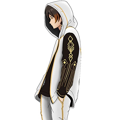 RUIBOCOS Genshin Impact Zhong Li Graphic Impression Anzug Mantel und Hose Cosplay Unisex (Trousers,4XL) von RUIBOCOS