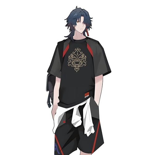 RUIBOCOS HonKai Star Rail Blade Element T-Shirt und Shorts Anzug Casual Sommer Kostüm Unisex (Shorts,M) von RUIBOCOS