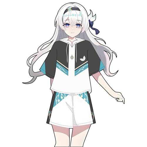 RUIBOCOS Honkai Star Rail Firefly Impression Hoodie Shorts Daily Set Kostüm Unisex (Shorts,M) von RUIBOCOS