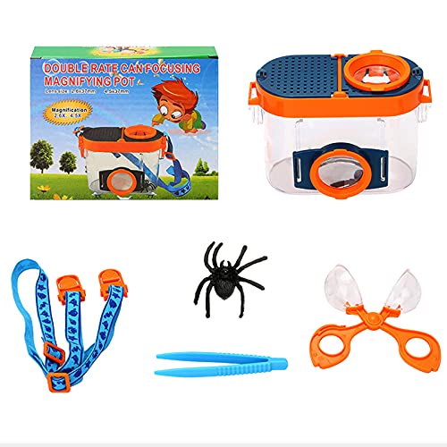 1 Satz Bug Catchers Insekten Beobachtungsbox Kinder Tragbarer Betrachtermikroskop Zwei-Linsen-Insekten Vergrößerungsglas Sammelbox Käfer Beobachtung Lupe Käfig 1 Satz Bug Catchers Insekten Beobachtungsbox Kinder Tragbarer Betrachtermikroskop Zwei-Linsen-Insekten Vergrößerungsglas Sammelbox Käfer Beobachtung Lupe Käfig von RUIXIA
