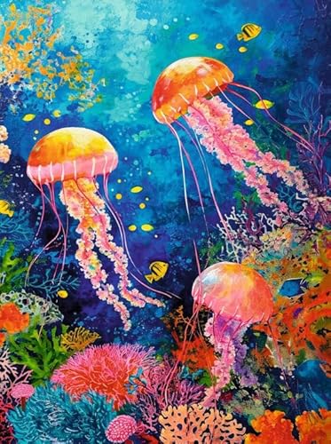 1000 Teile,Sea Animals Jellyfishs Plakate Puzzle,Lernspielzeug Für Kinder,Puzzles Für Ältere Erwachsene,Familien Spiele Zur Stressreduzierung Yq325Zy von RUIYANMQ