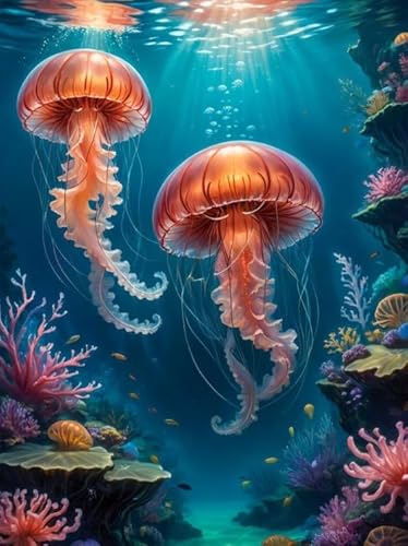 1000 Teile,Sea Animals Jellyfishs Plakate Puzzle,Lernspielzeug Für Kinder,Puzzles Für Ältere Erwachsene,Familien Spiele Zur Stressreduzierung Yq328Zy von RUIYANMQ
