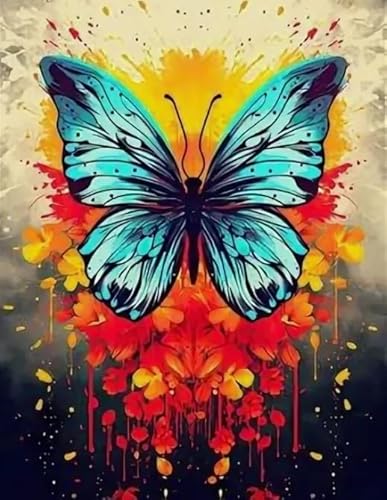 1000 Teile - Abstract Butterflys Kunst Plakate - Buntes Unregelmäßiges Puzzle - Lernspielzeug Für Adult - Erwachsene Spaß Herausforderung Spielzeug Wd01Zt von RUIYANMQ