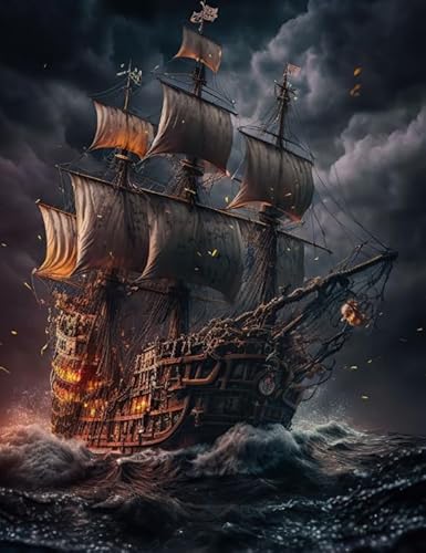 1000 Teile - Abstract Shipss Painting - Spiele Zum Stressabbau In Der Familie - Puzzles Für Erwachsene Und Jugendliche - Wand Kunst Dekoration Wd01Zt von RUIYANMQ