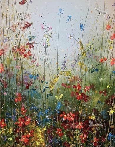 1000 Teile - Flowers Painting - Buntes Puzzle - Wand Kunst Dekoration - Adult Personalisiertes Herausforderungs Spielzeug Wd01Zt von RUIYANMQ