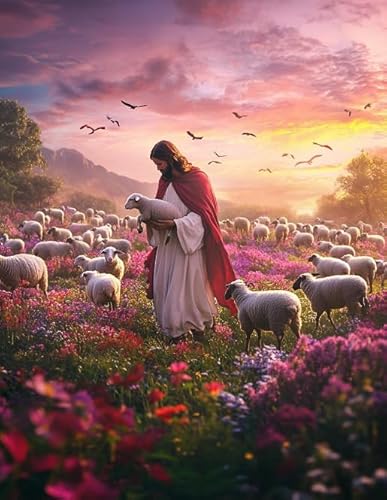 1000 Teile - Jesus Painting - Elderly Gedächtnis-Kognitions-Spiele - Familien Spiele Zur Stressreduzierung - Erwachsene Puzzles Challenge Game Yq238Zy von RUIYANMQ
