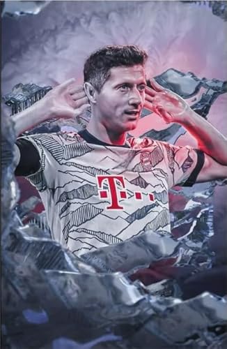 1000 Teile - Lewandowskis Plakate Soccer Player,Abstract Puzzle - Dekomprimierungsspiel Für Erwachsene - Gedächtnis-Kognitions-Spiele Yq124Zy von RUIYANMQ