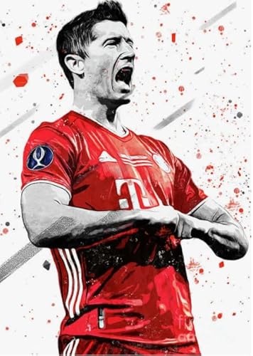 1000 Teile - Lewandowskis Plakate Soccer Player,Abstract Puzzle - Dekomprimierungsspiel Für Erwachsene - Gedächtnis-Kognitions-Spiele Yq126Zy von RUIYANMQ