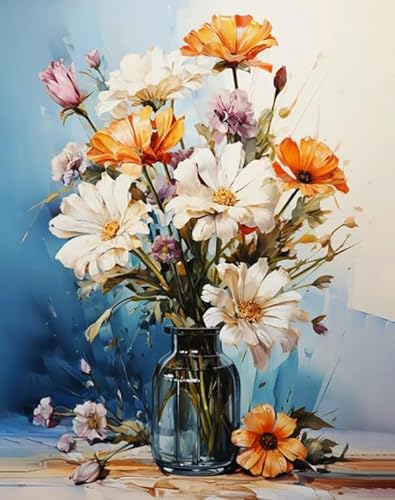 1000 Teile - Ölgemälde Flower Picture Plakate - Buntes Puzzle - Personalisiertes Spielzeug Für Adult - Familienspaß Schwierige Herausforderung Spielzeug Wd01Zt von RUIYANMQ