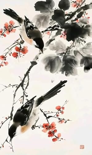 1000 Teile Puzzle, Birds Art Washs Painting Poster,Irregulär Puzzles,Lernspielzeug Für Kinder,Gedächtnis Kognition Puzzle Spiele Yq473Zy von RUIYANMQ