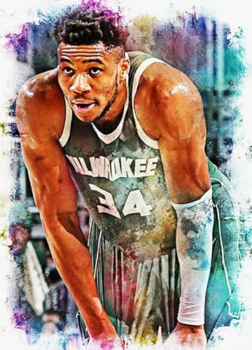 1000 Teile Puzzle,Basketball Player 34 Poster - Abstrakte Kunst Puzzle - Memory Spiele Für Erwachsene - Familie Stress Relief Spielzeug Yq108Zy von RUIYANMQ