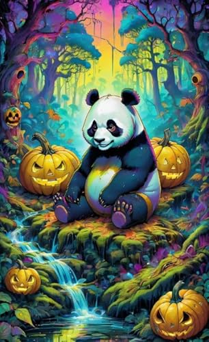 1000 Teile Puzzle - Buntes Animal Pandass Plakate - Lernspielzeug Für Adult - Erwachsene Familie Stress Relief Puzzle Spielzeug Wd01Zt von RUIYANMQ