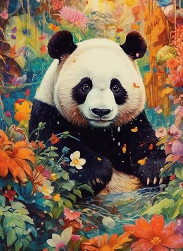 1000 Teile Puzzle - Buntes Animal Pandass Plakate - Lernspielzeug Für Adult - Erwachsene Familie Stress Relief Puzzle Spielzeug Wd01Zt von RUIYANMQ