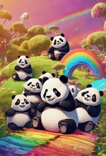 1000 Teile Puzzle - Buntes Animal Pandass Plakate - Lernspielzeug Für Adult - Erwachsene Familie Stress Relief Puzzle Spielzeug Wd01Zt von RUIYANMQ