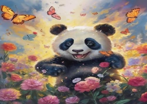 1000 Teile Puzzle - Buntes Animal Pandass Plakate - Lernspielzeug Für Adult - Erwachsene Familie Stress Relief Puzzle Spielzeug Wd01Zt von RUIYANMQ