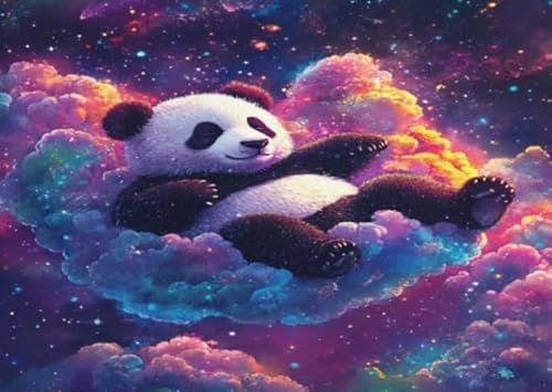 1000 Teile Puzzle - Buntes Animal Pandass Plakate - Lernspielzeug Für Adult - Erwachsene Familie Stress Relief Puzzle Spielzeug Wd01Zt von RUIYANMQ