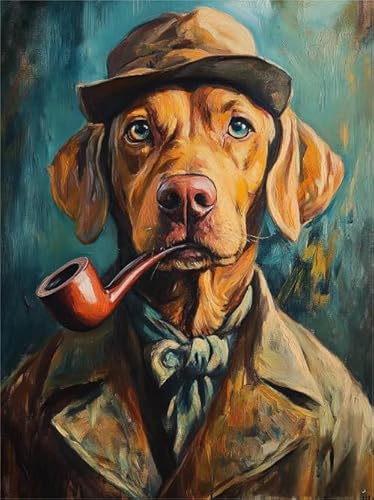 1000 Teile Puzzle - Dogs Animal Portraits Art Painting - Lustiges Personalisiertes Puzzle-Spielzeug Für Erwachsene - Für Memory Cognition Game - Wand Kunst Dekoration Wn471Zk von RUIYANMQ
