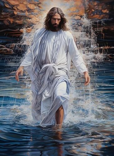 1000 Teile Puzzles - Jesus Painting - Fältere Menschen Gedächtnis Kognitions Spiele - Stressabbau-Spiel Für Erwachsene Kunst Picture - Wand Kunst Dekoration Wd01Zt von RUIYANMQ
