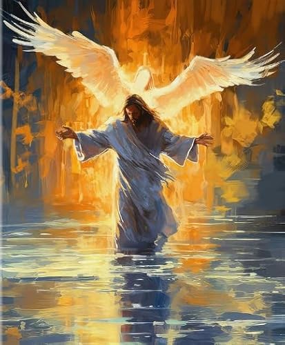 1000 Teile Puzzles - Jesus Painting - Fältere Menschen Gedächtnis Kognitions Spiele - Stressabbau-Spiel Für Erwachsene Kunst Picture - Wand Kunst Dekoration Wd01Zt von RUIYANMQ