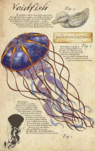 1000 Teile - Sea Animals Jellyfishs Kunst Plakate - Buntes Puzzle - Lernspielzeug Für Adult - Familie Spaß Herausforderung Spielzeug Wd01Zt von RUIYANMQ