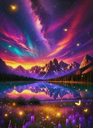 Abstract Buntes Landscapes Poster - 1000 Teile,Art Puzzle - Puzzles Für Erwachsene Und Jugendliche - Familien Spiele Zur Stressreduzierung Yq242Zy von RUIYANMQ