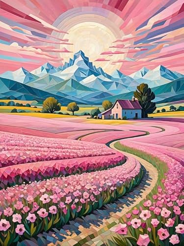 Abstrakte Kunst Farms Landscape Poster,1000 Teile Puzzle,Irregulär Puzzles Bild,Lernspielzeug Für Kinder,Gedächtnis Kognition Puzzle Spiele Yq394Zy von RUIYANMQ