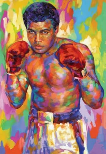 Boxer Marcellus Clay, Jr., 1000 Stück, Colorful Abstraktes Puzzle, Family Decompression Game Adult Alzheimer Gifts Posters Wy373Zq von RUIYANMQ