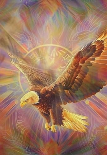 Buntes Animal Eagless Painting - Puzzles 1000 Teile - Abstract Puzzle - Gedächtnis Spiele Für Ältere Menschen - Lernspielzeug Für Familien Wd01Zt von RUIYANMQ
