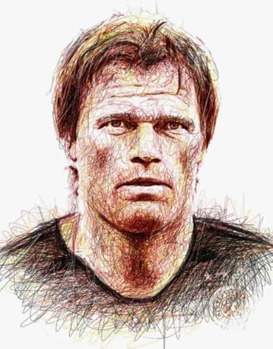 Buntes Puzzle - Soccer Player Kahns Art Plakat - Für Football Familie Spaß Herausforderung Spielzeug - Erwachsene Stress Relief Spiel Kunst Bild - 1000 Teile Puzzle Wn276Zk von RUIYANMQ