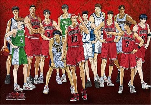 Buntes Unregelmäßiges Puzzle - Japanese Animes Slams Dunks Painting - Für Lernspiele Für Kinder Plakats - Puzzle 1000 Teile Wn389Zk von RUIYANMQ