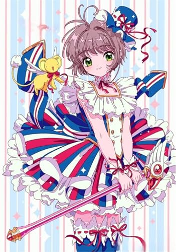 Cardcaptors Sakuras Magic Girlss Japanese Animes Plakat - Für Lernspielzeug Für Kinder - Puzzle 1000 Teile - Familie Spaß Herausforderung Spielzeug Wn119Zk von RUIYANMQ