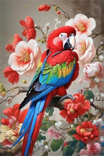 Colour Puzzle, Parrotss Birds Animal Bild Painting ，Für Erwachsene Personalisiert Herausforderung Spielzeug ，Wand Kunst Dekoration ，1000 Teile Puzzles Wn288Zk von RUIYANMQ