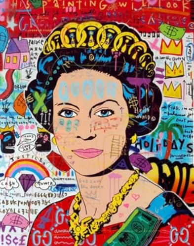 Colourful Puzzle ，Für Erwachsene Stress Relief Spiel Kunst Bild ，1000 Teile Puzzle ，Banksyss Street Art Graffiti ，Familien Spiele Zur Stressreduzierung Wn138Zk von RUIYANMQ