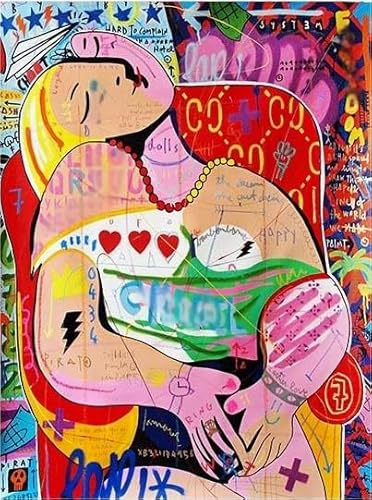 Colourful Puzzle ，Für Erwachsene Stress Relief Spiel Kunst Bild ，1000 Teile Puzzle ，Banksyss Street Art Graffiti ，Familien Spiele Zur Stressreduzierung Wn140Zk von RUIYANMQ