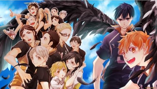 Japanese Animes Haikyuu - Puzzlas 1000 Teile - Colorful - Adults Puzzle Toys - Lernspiele Für Kinder - Challenge Tk159Zw von RUIYANMQ