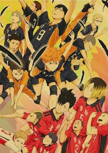 Japanese Animes Haikyuu - Puzzlas 1000 Teile - Colorful - Adults Puzzle Toys - Lernspiele Für Kinder - Challenge Tk164Zw von RUIYANMQ