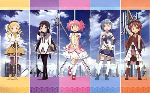 Japanese Animes Madokas Magicas Poster Bilds - Puzzle 1000 Teile - Lernspielzeug Für Kinder - Family Stressabbau-Spiele Für Erwachsene - Wand Kunst Dekoration Yq376Zy von RUIYANMQ