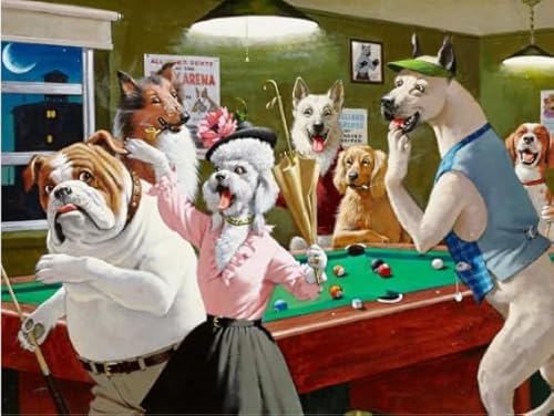 Jigsaw 1000 Stück, Dogs Playing Billiards, Abstract Jigsaw, Gedächtnisspiele Für Erwachsene, Poster Zur Stressbewältigung Für Die Familie, Puzzle-Spielzeug Wy30Zq Jigsaw 1000 Stück, Dogs Playing Billiards, Abstract Jigsaw, Gedächtnisspiele Für Erwachsene, Poster Zur Stressbewältigung Für Die Familie, Puzzle-Spielzeug Wy30Zq von RUIYANMQ
