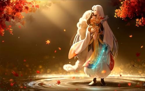 Puzzle 1000 Stück - Japanese Animes Inuyashas Art Picture - Colourful Puzzle - Lernspielzeug Für Kinder - Memory Cognition Games Yq395Zp von RUIYANMQ