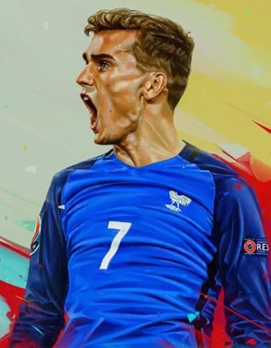 Puzzle 1000 Teile, French Soccer Player A.Griezmann, Personalised Art Jigsaws, Lustige Puzzle-Poster Stressabbau-Spiele Für Männer Wy492Zq von RUIYANMQ
