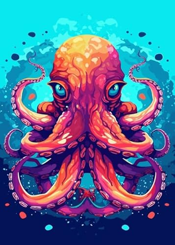 Puzzle 1000 Teile,Art Octopuss Sea Animals Abstrakte Kunst Flowers,Erwachsene Challenge Game, Lernspielzeug Für Kinder,Puzzles Für Ältere Erwachsene Yq379Zy von RUIYANMQ