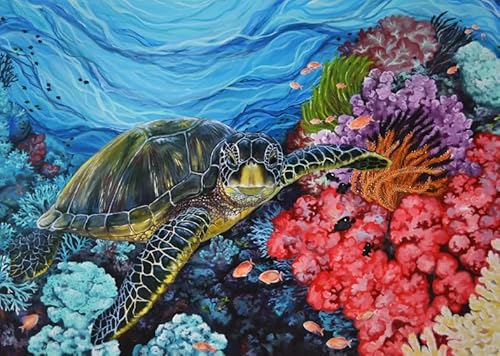 Puzzle 1000 Teile,Sea Animals Turtless,Wall Decoration,Dekompression Spielzeug,Lernspielzeug Für Kinder,Different Puzzles Für Ältere Erwachsene Yq331Zy von RUIYANMQ