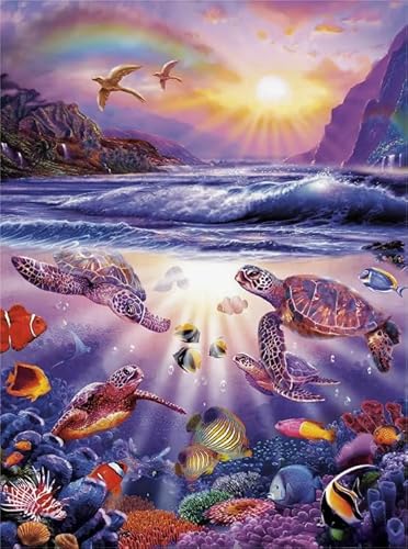 Puzzle 1000 Teile,Sea Animals Turtless,Wall Decoration,Dekompression Spielzeug,Lernspielzeug Für Kinder,Different Puzzles Für Ältere Erwachsene Yq332Zy von RUIYANMQ