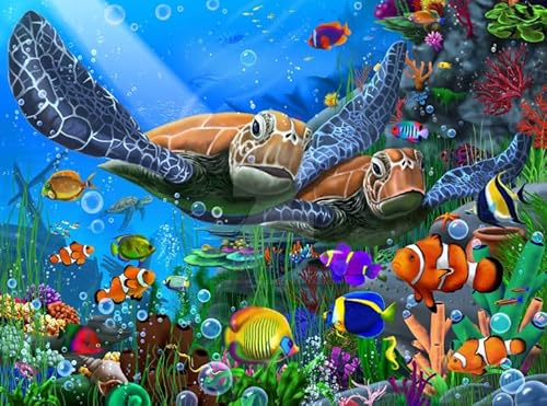 Puzzle 1000 Teile,Sea Animals Turtless,Wall Decoration,Dekompression Spielzeug,Lernspielzeug Für Kinder,Different Puzzles Für Ältere Erwachsene Yq333Zy von RUIYANMQ